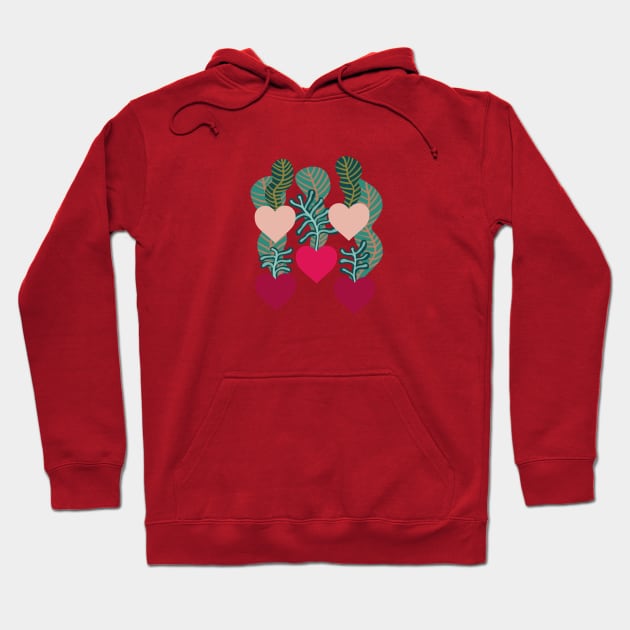 Heart plants Hoodie by Pacesyte